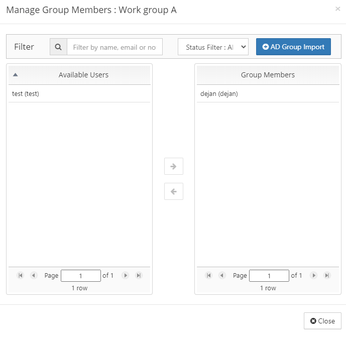 FileCloud Review Manage Groups