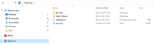 FileCloud Review Sync Folder