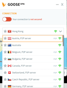 GOOSE VPN Review - Security 00000456