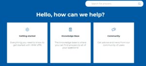 HideMyAss VPN Review - Support 1
