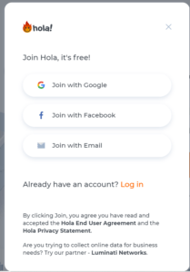 Hola VPN Review - Ease of Use 000001