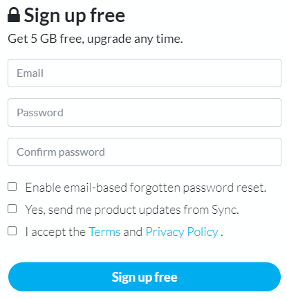 How to increase storage on laptop Sync.com Sign Up Free