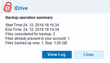 IDrive Review Speed Test 2