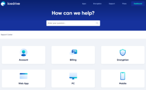 Icedrive Review Support Page