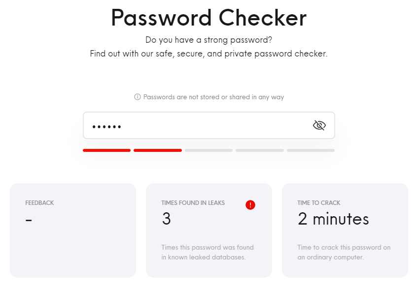 Internxt Review Password Checker