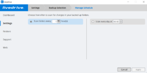 Livedrive Review - Backup 1