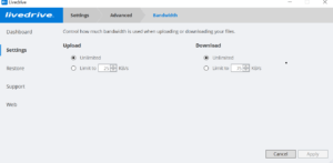 Livedrive Review - Backup 3
