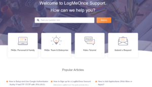 LogMeOnce Review - Online Support 1