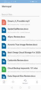 Memopal Review - Mobile 2