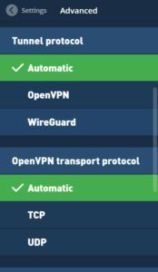Mullvad VPN Review - Settings 2