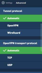 Mullvad VPN Review - Settings 2