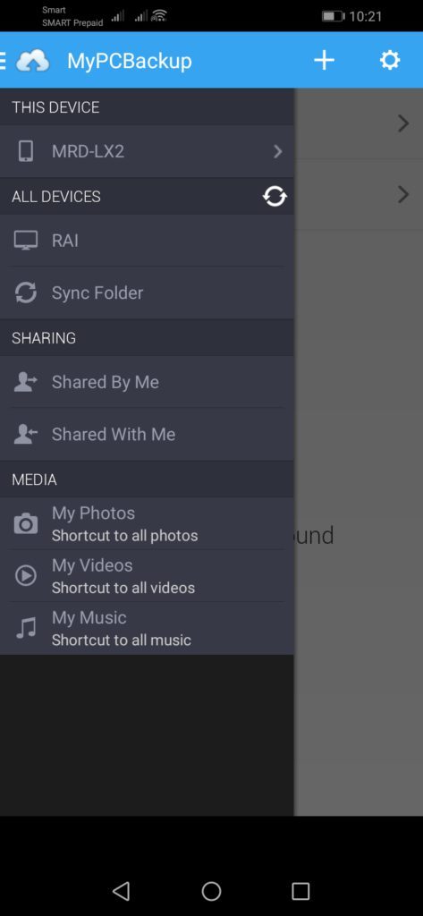 MyPCBackup Review - mobile 1