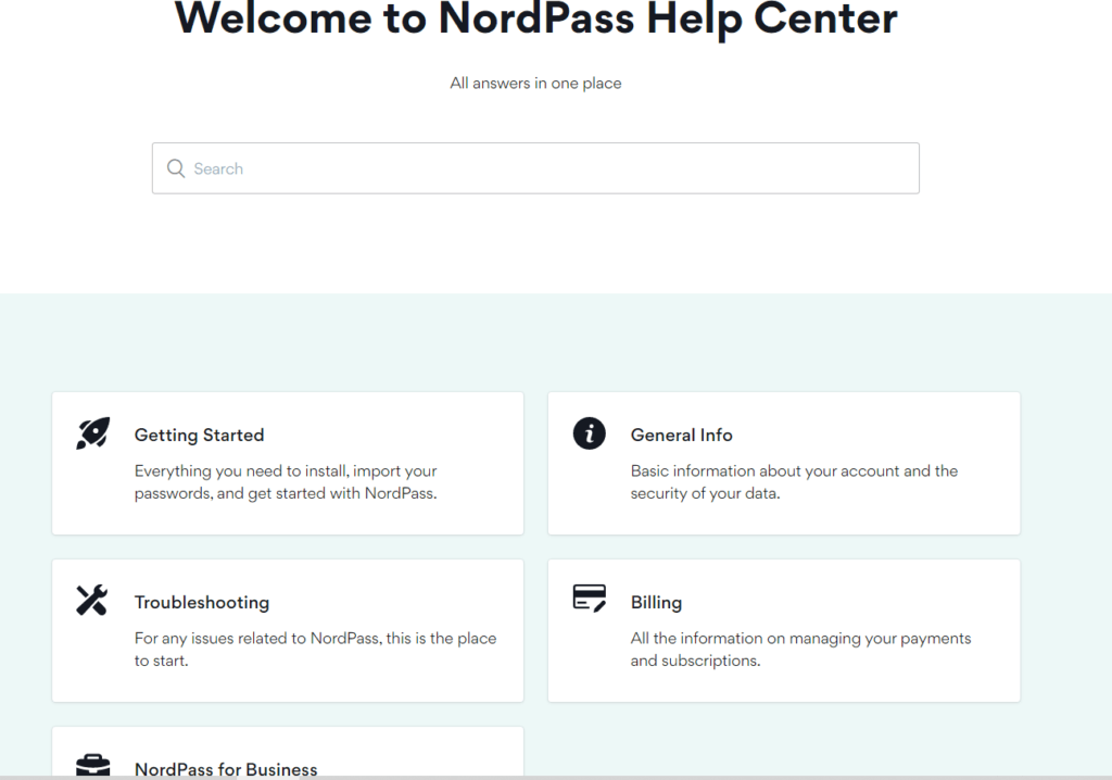 NordPass Review - Online Support 1