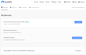 NordVPN Review Dashboard