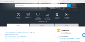 Norton Password Manager Review - Support 1