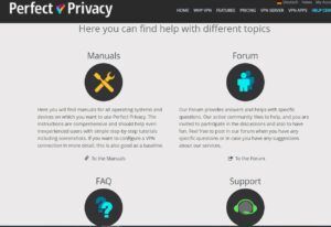 Perfect Privacy VPN Review - Support 1