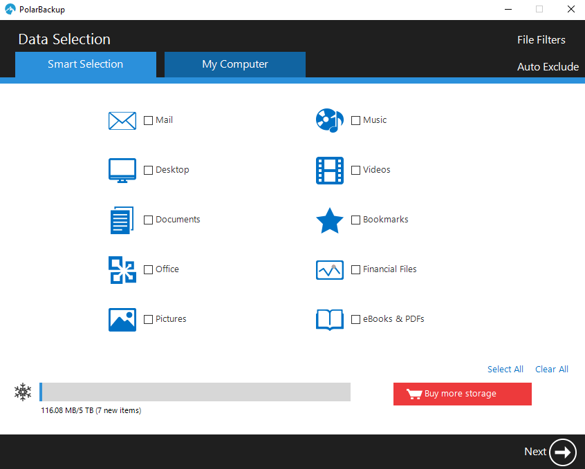 Polar Backup Review Smart Selection