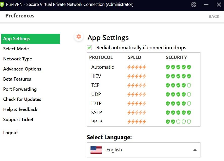 PureVPN Review - Security 1