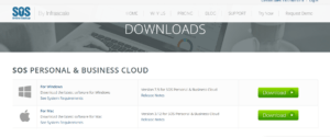 SOS Online Backup Review - Download Button