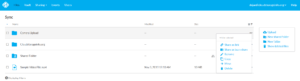 Sync.com vs pCloud Sync UI