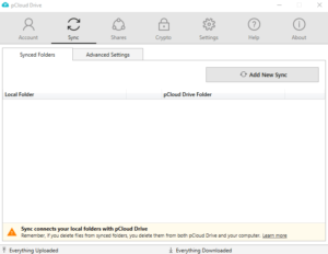 Sync.com vs pCloud pCloud Sync Any Folder
