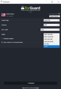 TorGuard VPN Review - Security 2