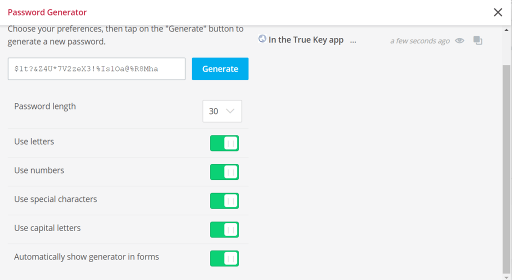 True Key Review - Additional Features 1