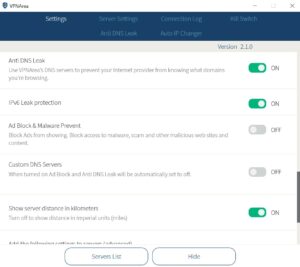 VPNArea Review - Additional Features 5