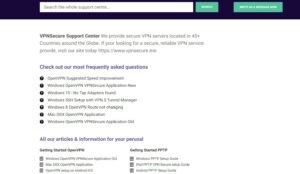VPNSecure.me Review - Support 1