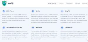 VeePN Review - Streaming 1