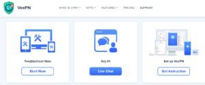 VeePN Review - Support 1