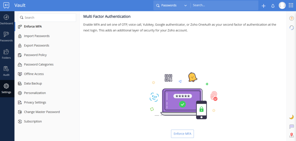 Zoho Vault Review - Security 1