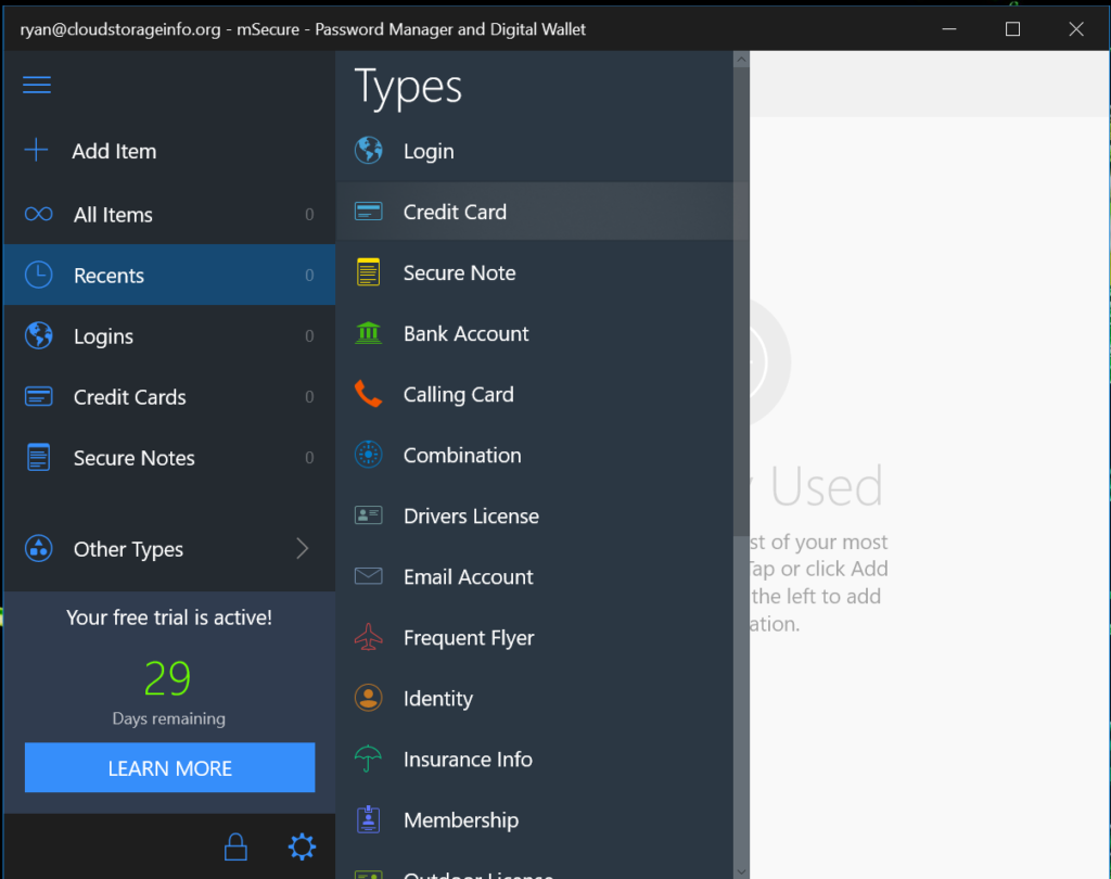 mSecure Review - Ease of Use 12