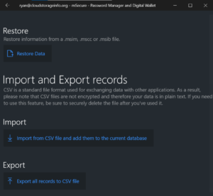 mSecure Review - Ease of Use 16