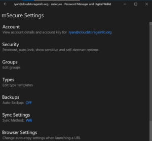 mSecure Review - Ease of Use 17