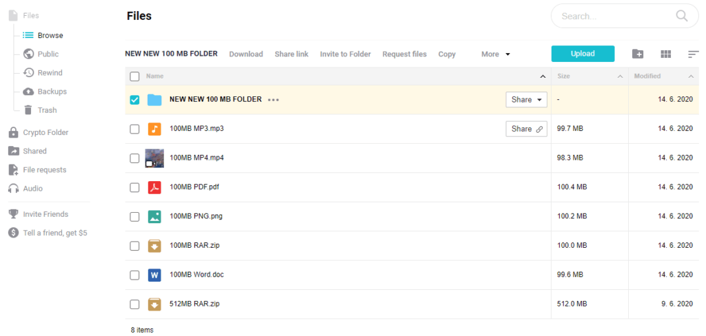 Sync.com vs pCloud pCloud Review Interface