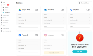 pCloud Review Third-Party Backups